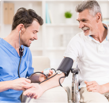 Doctor with a patient